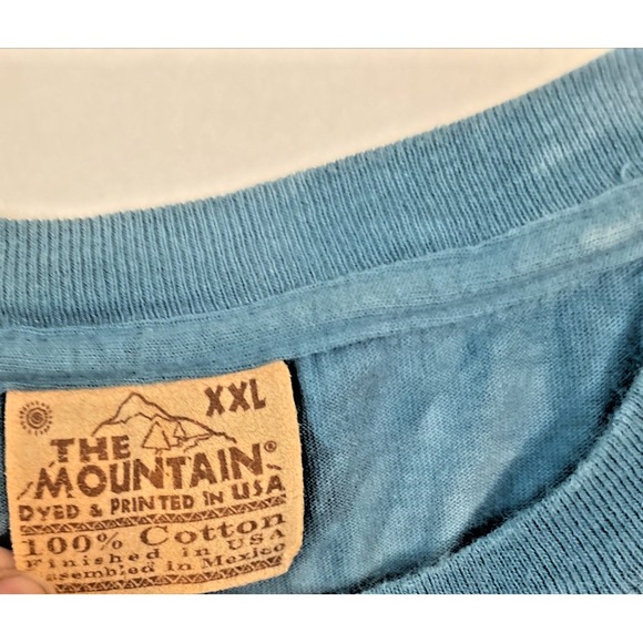 Vtg Y2K The Mountain 2001 T-Shirt 2XL Wolf Dreamcatcher Tie Dye - Excellent Cond - Picture 8 of 13